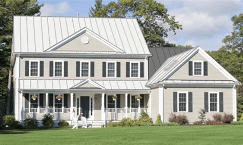 white house with metal roof|residential white metal roof.